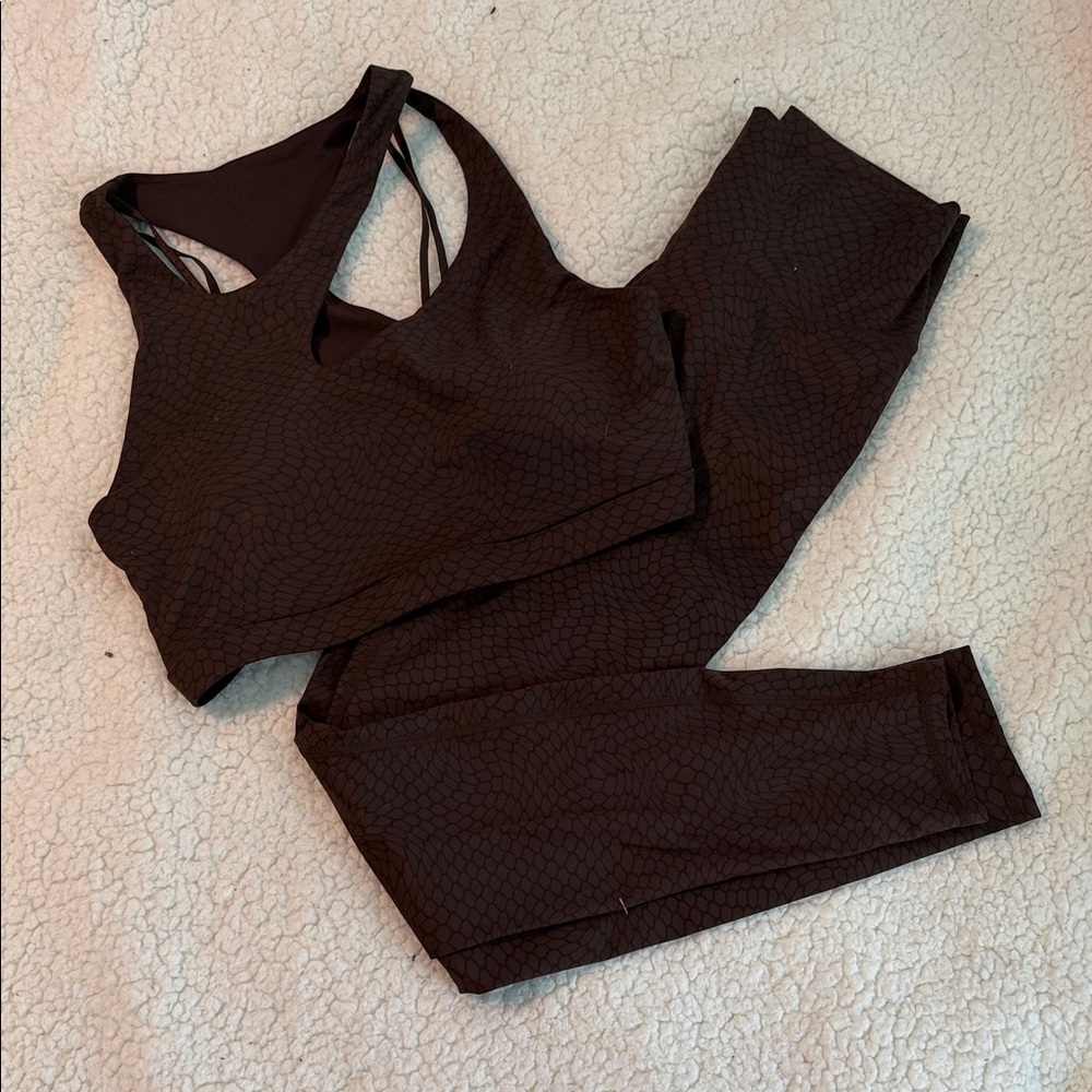 Fabletics Black Textured Sports Bra